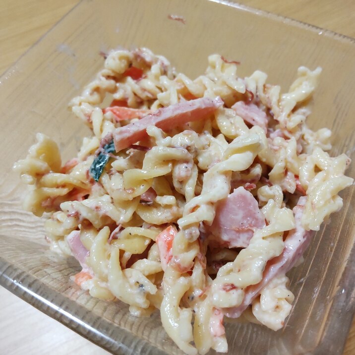 コンビーフサラダパスタ？マカロニ！